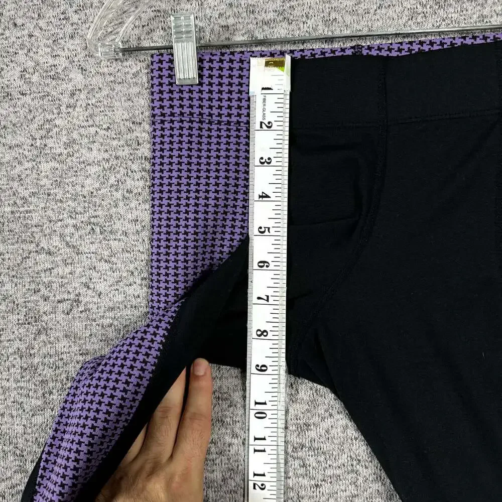 Kerrits Women's Size Small Black / Purple Skinny Leg Equestrian Pants